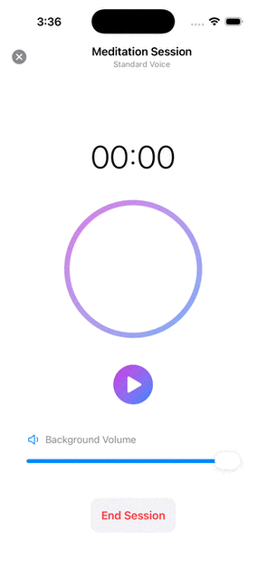 Petals AI App - Meditation Session Recording